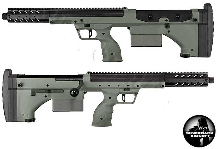 Desert Tech SRS A1 Covert 16inch OD Bolt Action by Silverback Airsoft