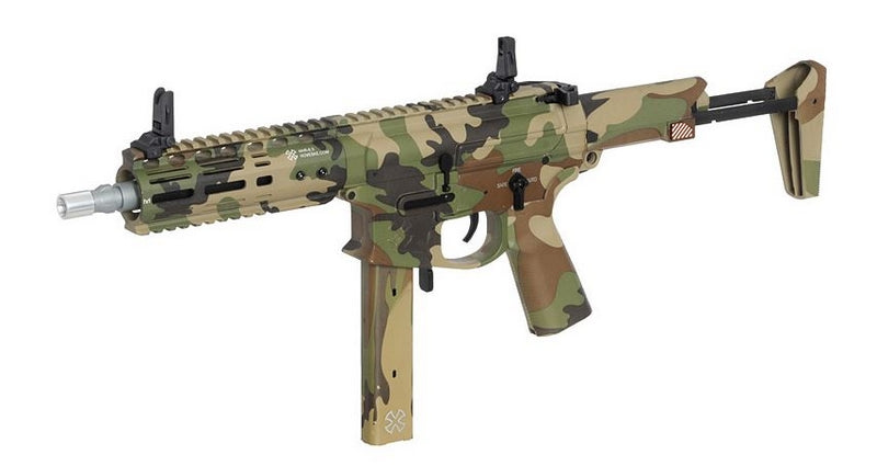 EMG > APS Noveske Space Invader SMG 9mm 2shots - 3shots - 9shots Burst Woodland Version by EMG > APS