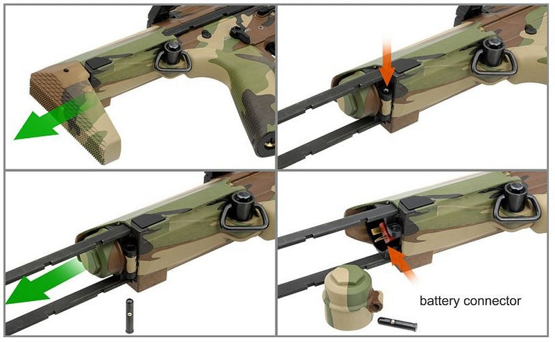 EMG > APS Noveske Space Invader SMG 9mm 2shots - 3shots - 9shots Burst Woodland Version by EMG > APS
