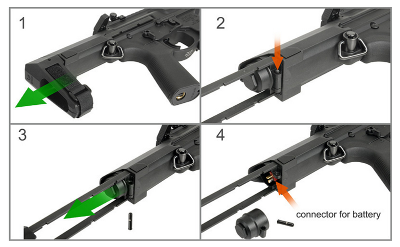 EMG Noveske Space Invader Pistol AEG Bazooka Green by EMG