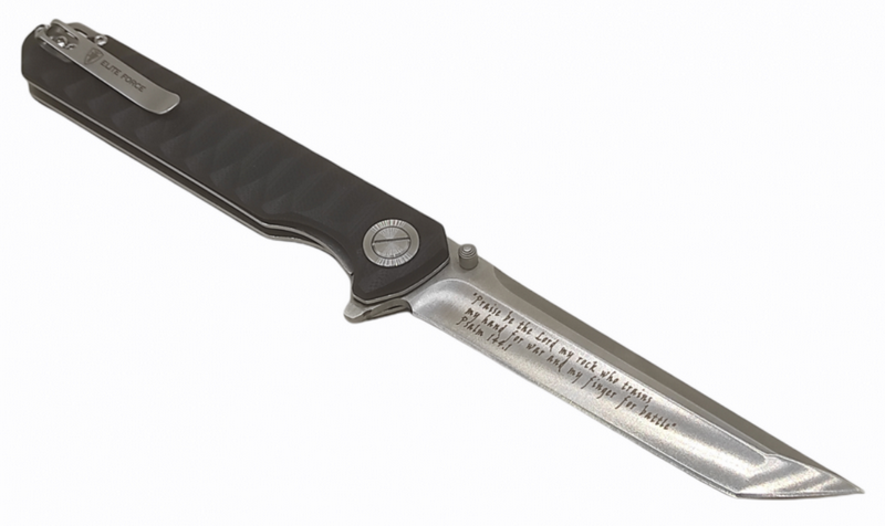 Elite Force Psalm 144.1 "Praise Be The Lord" EF157 Folder Knife Limited Edition by Umarex