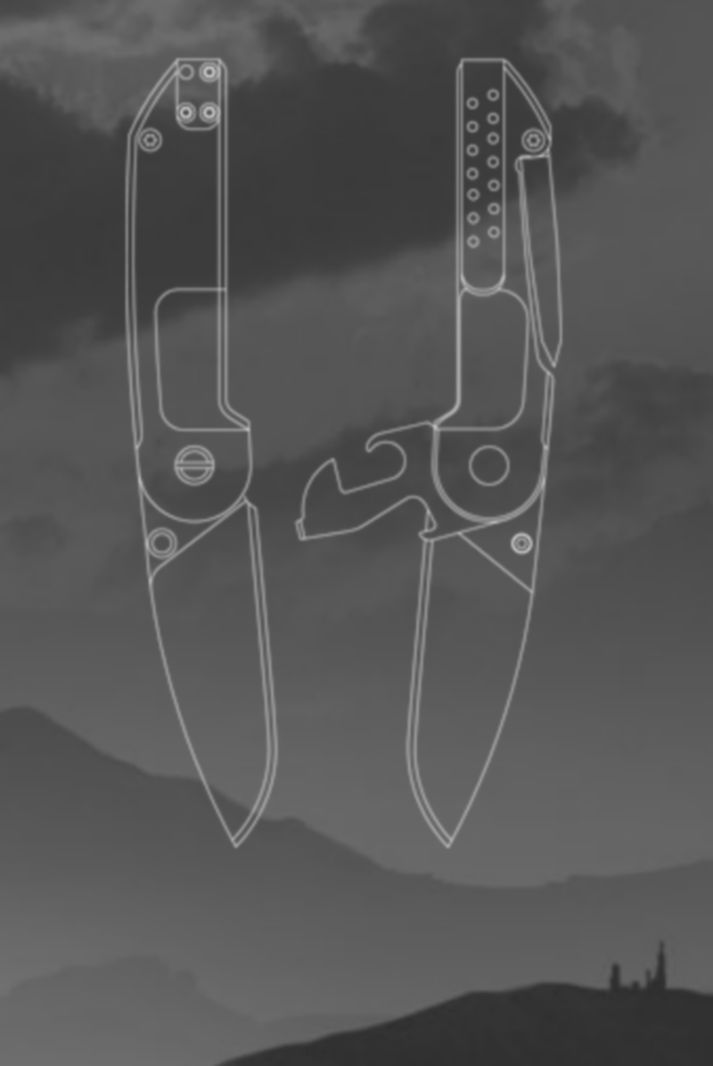 Extrema Ratio M1A1 Stone Washed "Ruvido" Clip Folding Knife Pieghevole da Tasca-Cintura by Extrema Ratio