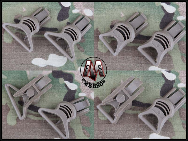 FAST Helmet Goggle Swivel Clips Tan by Emerson