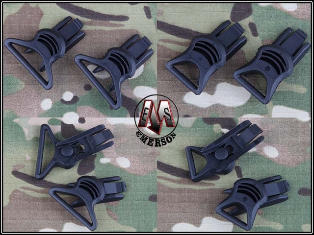 FAST Helmet Goggle Swivel Clips BK by Emerson