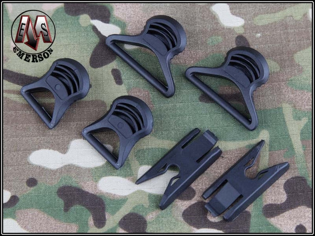 FAST Helmet Goggle Swivel Clips BK by Emerson