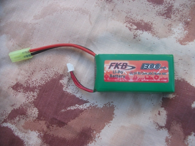 Li-Po Batteria 1300mAh 11.1v 20C by Fkb