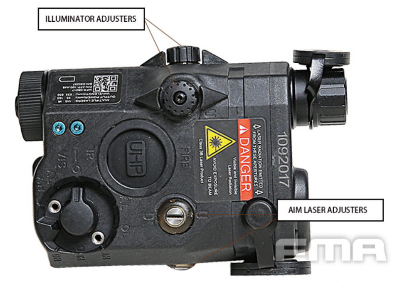 FMA LAB PEQ LA5 IR Red Laser Dark Earth by FMA