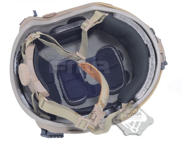 FMA OPS Aramid Fiber Maritime DE Dark Earth Fast Helmet by FMA