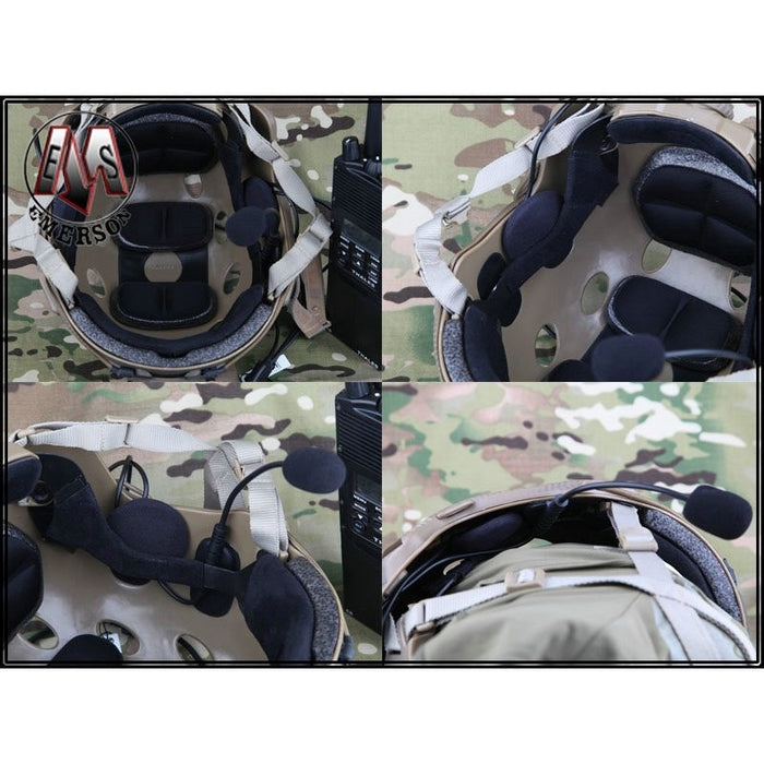 Fast Helmet Bj - Pj Icom (Midland) Radio Set by Emerson