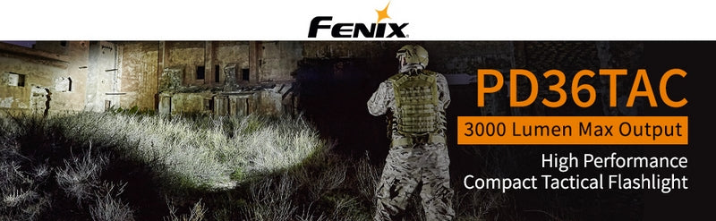 Fenix Torcia PD36 TAC 3000 Lumens USB Ricaricabile by Fenix