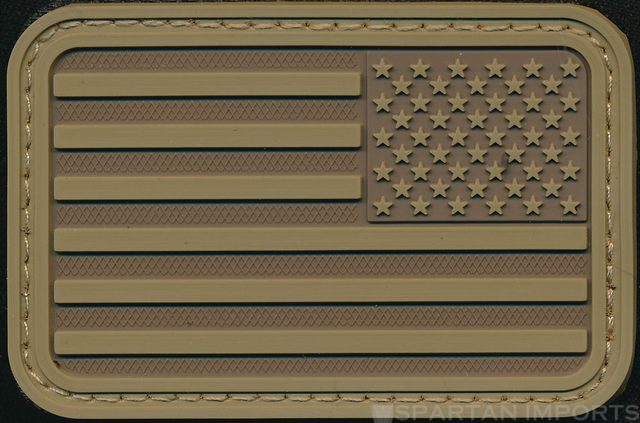 Patch USA Flag Tan Dx