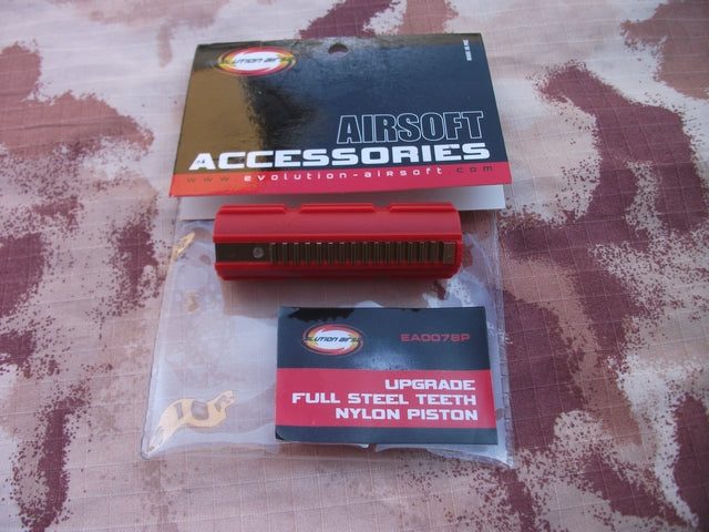 Upgrade Full Steel Teeth Nylon Piston by Evolution