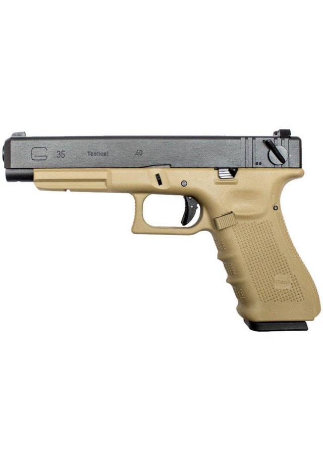 G35 Tan Metal Slide GBB Full Auto Railed Frame Gen. 4 by We