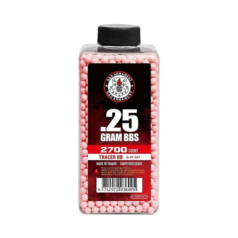 G&G Tracer Red bb 0,25 G-07-267 Pallini Tracer Rossi by G&G