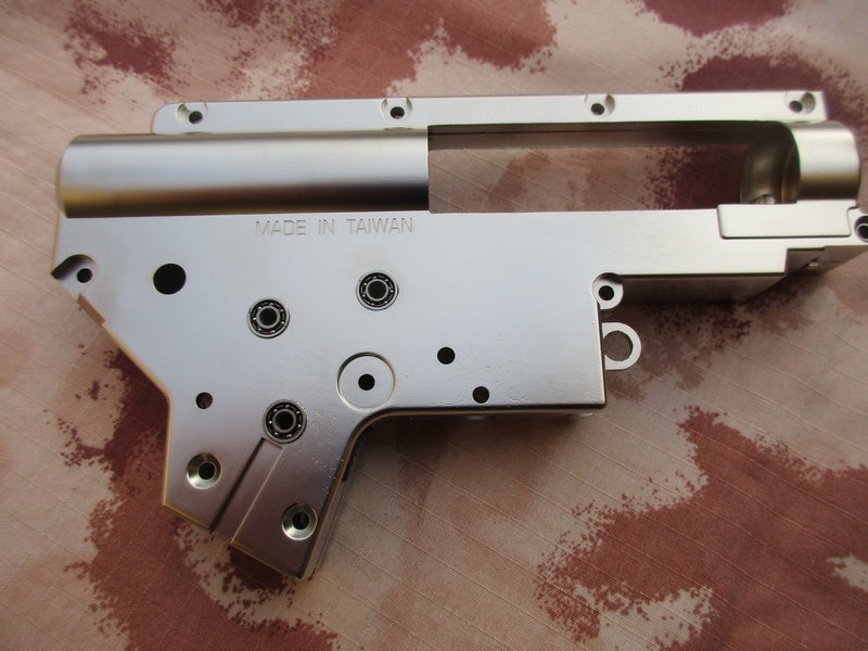 Gear Box Case 8mm. V2 Zinc Alloy Reinforced CNC by Castellan Airsoft