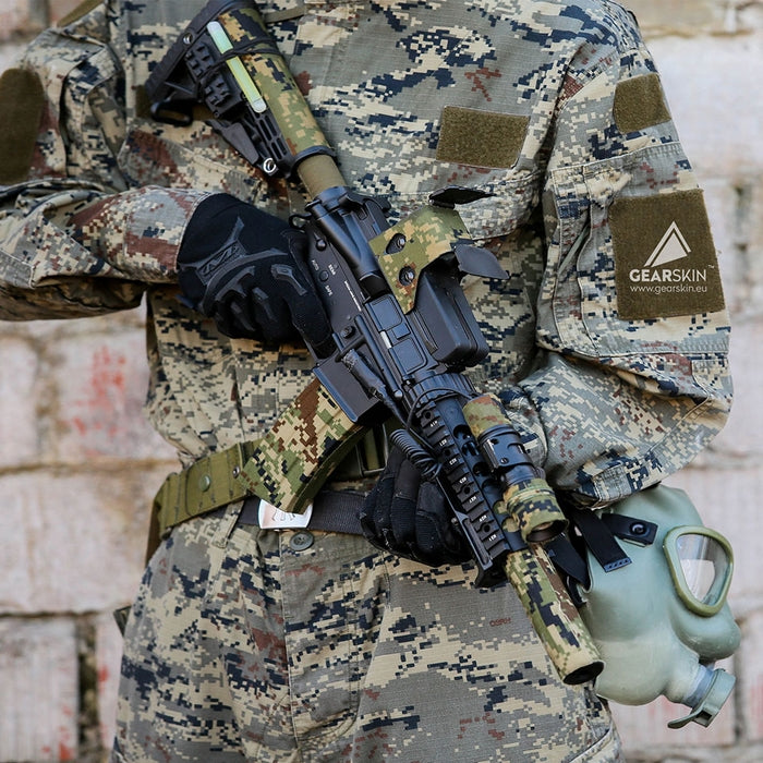 Gearskin Cropat Woodland V2 Self Adhesive Rip-Stop Protection