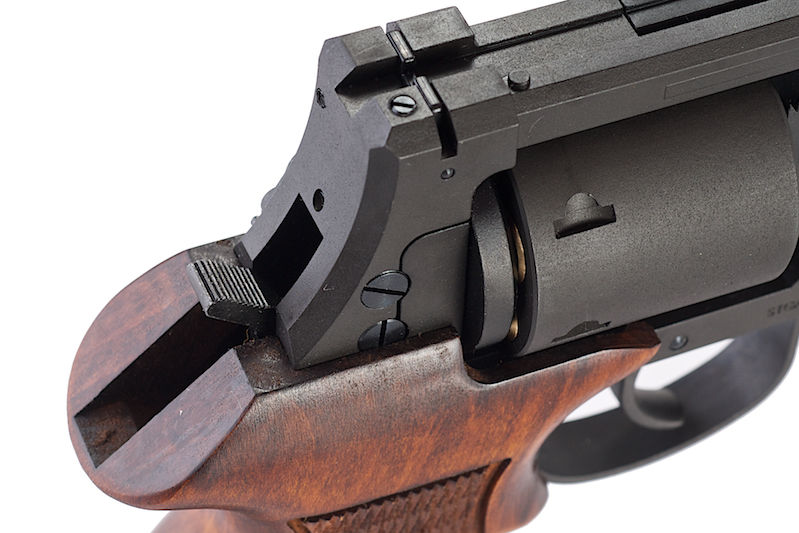 Mateba "Ghost In The Shell" M2700 Revolver X-Cartridge Series Black Heavy Weight Wooden Grip Gas Power by Marushin