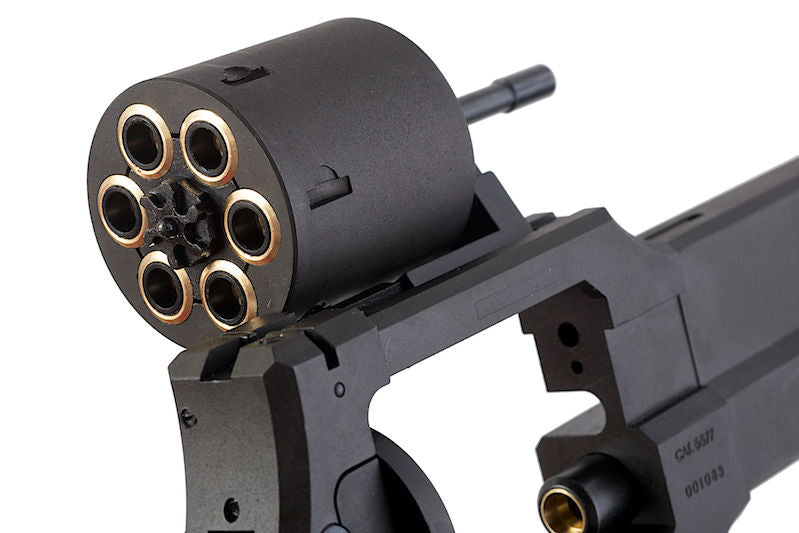 Mateba "Ghost In The Shell" M2700 Revolver X-Cartridge Series Black Heavy Weight Wooden Grip Gas Power by Marushin