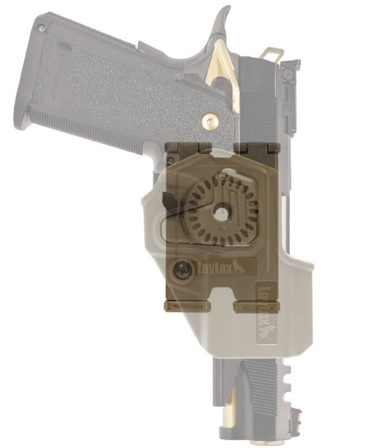 Laylax G17-18 etc. - Hi Capa CQC Tan Battle Style Holster MOLLE Platform by Laylax