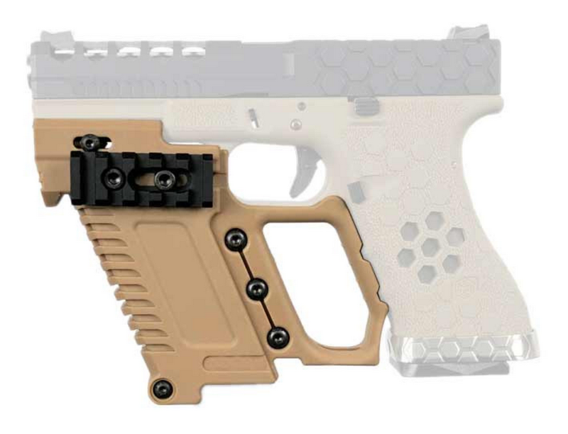 G17 - G18 - G19 Forward Pistol Grip Tan by DragonPro