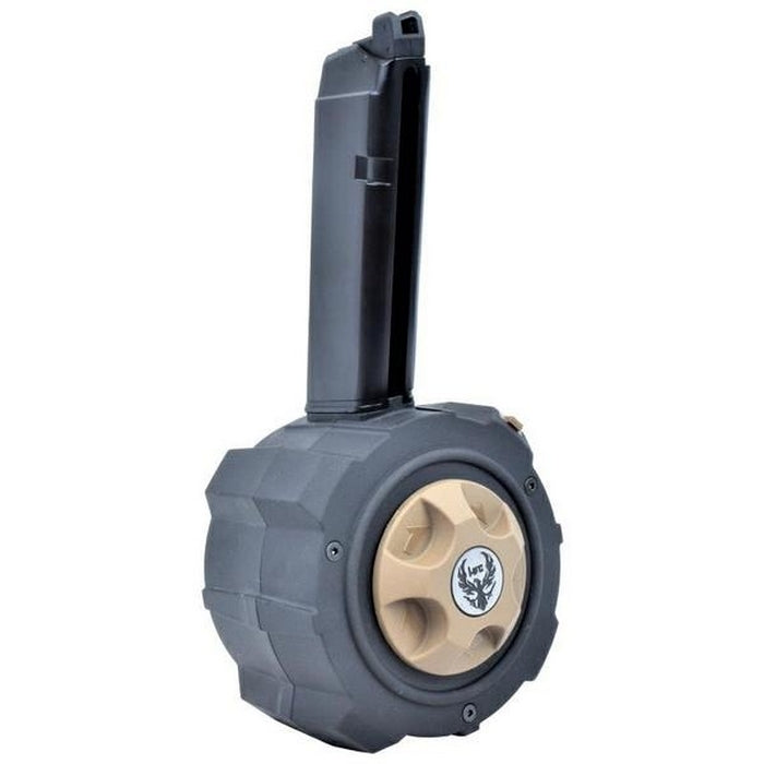 G17 - G18 - G22 - KP13 - KP18 Marui - Vfc - Kjw - Cybergun - Scorpion Aps 250bb Drum Magazine by Hfc