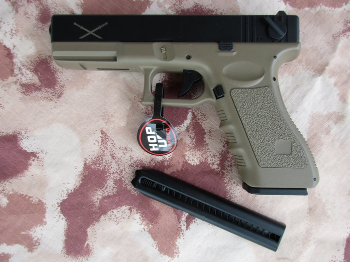 Yakuza AEP Li-Po G18c Type Tan Micro Mosfet by Delta Tactics Airsoft
