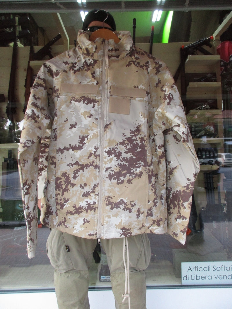 Goretex Trilaminato Completo E.I. Giaccone - Windstopper - Pantalone Vegetato Desert