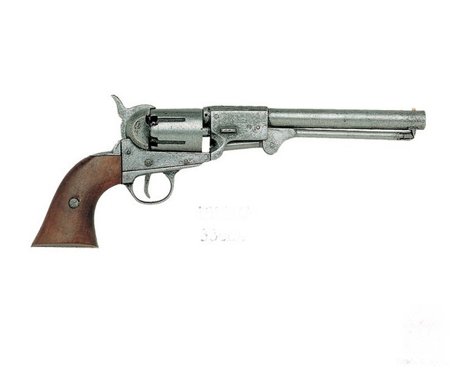 Griswold & Gunnison 1860 "Silver" Confederate Revolver Replica by Denix