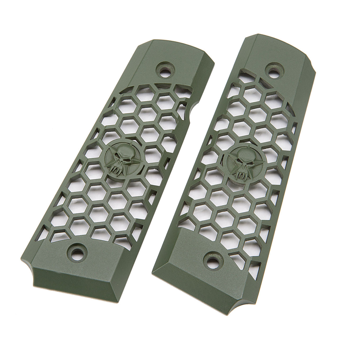 WE 1911 OD Honeycomb Hand Grips Guancette Traforate by We