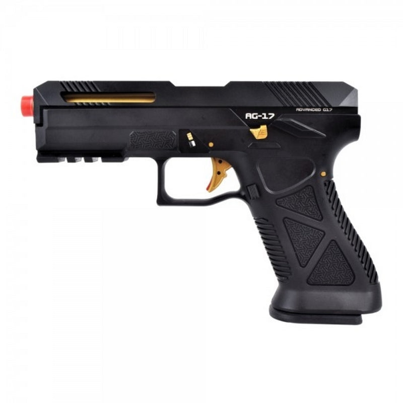 G17 Advanced Metal Slide HFC AG-17 GBB Pistol BK by Hfc