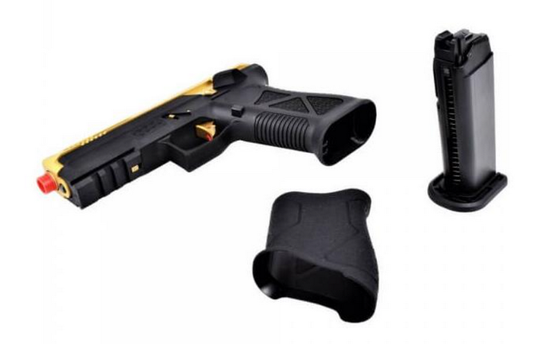 HFC G17 Type AG17 Golden Metal Slide Full GBB Gas Blow Back Hard Case con Valigetta by HFC