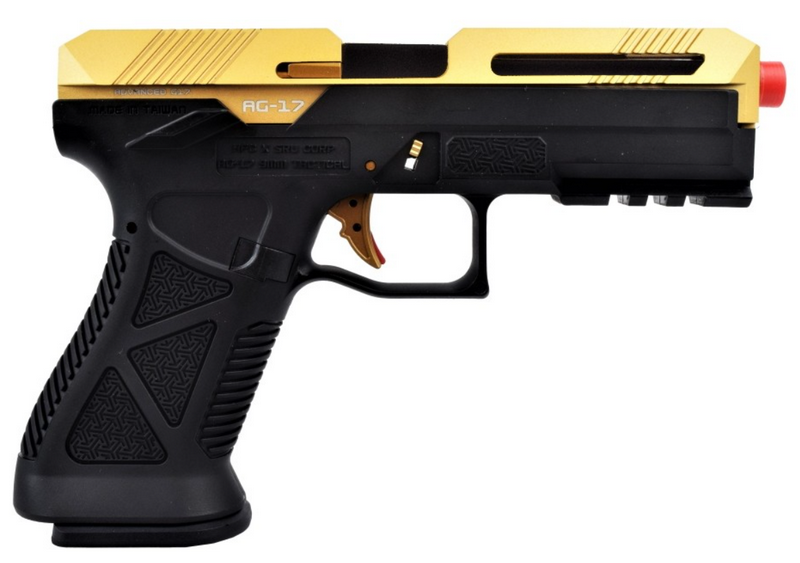 HFC G17 Type AG17 Golden Metal Slide Full GBB Gas Blow Back Hard Case con Valigetta by HFC