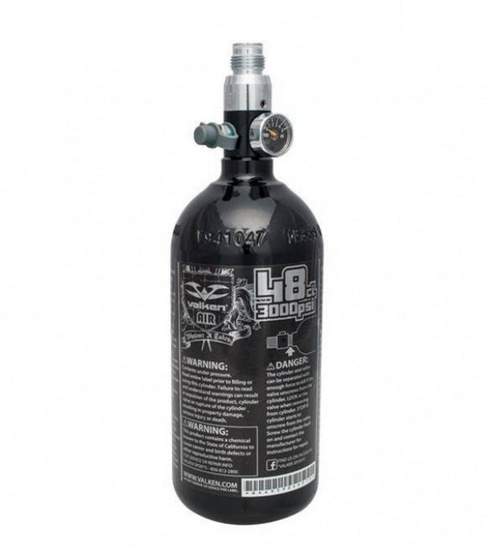 HPA Blem 48cu Black 3000psi Tank w-Regulator GSTN DOT-TC by Valken Tactical