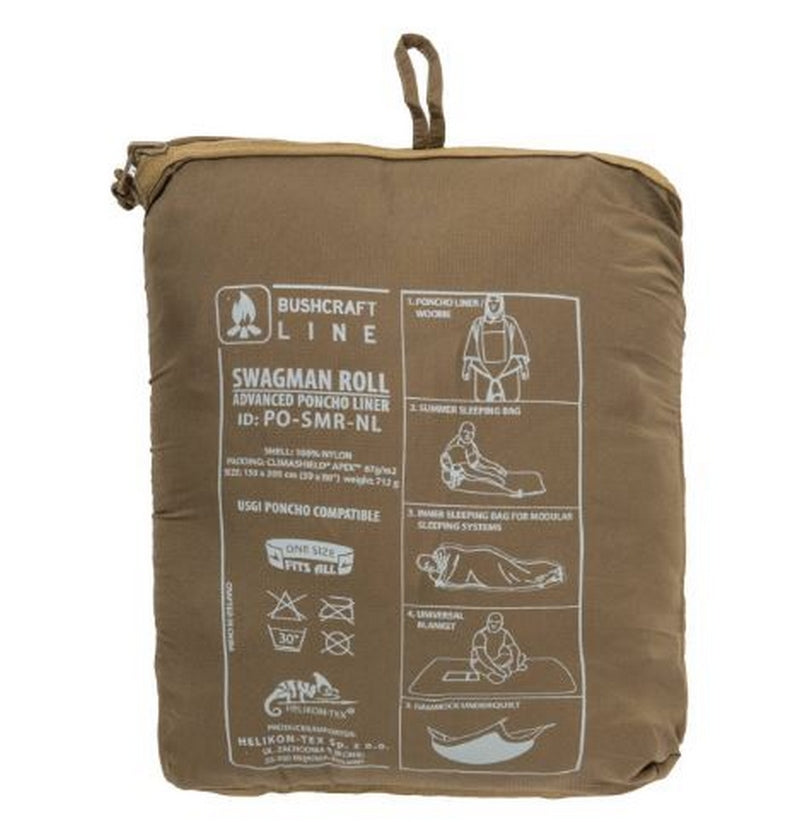 Helikon-Tex Swagman Waterproof Dark Earth Roll Poncho by Helikon-Tex