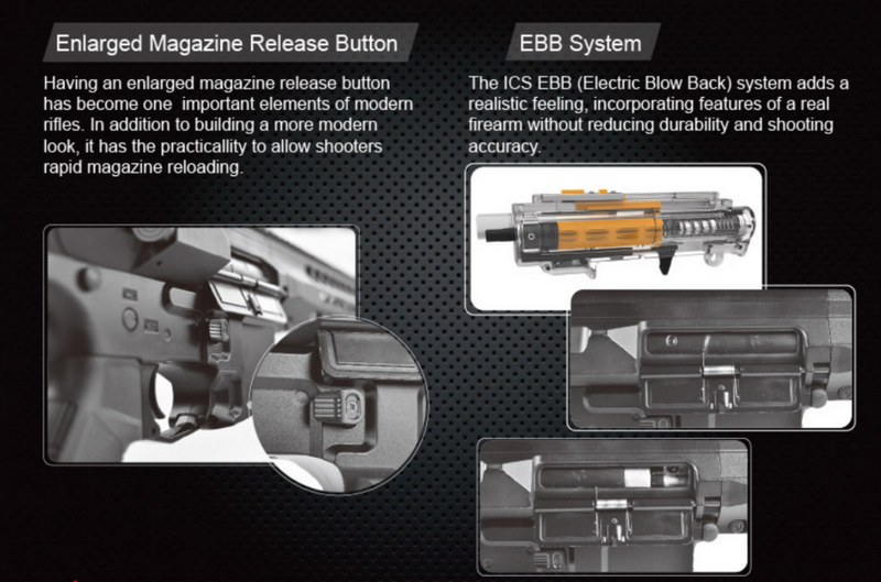 ICS-413 CXP-YAK CQB S1 EBB Mosfet Li-Po Ready by ICS