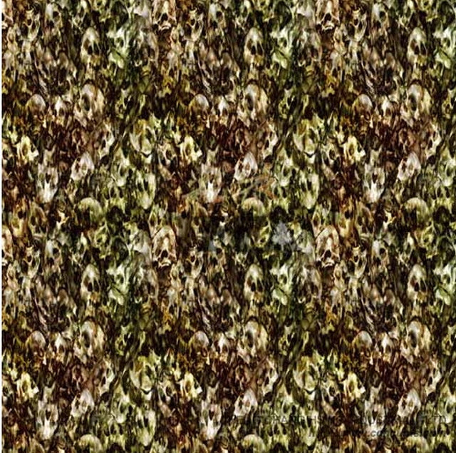 Water Transfer Camo Skulls per Pistola e Oggetti max 30cm.