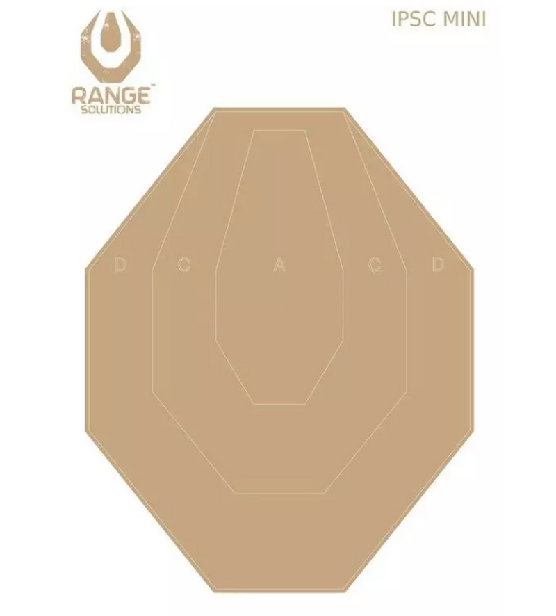 IPSC Mini Shooting Target 500 x 300mm. 10pcs. by Range Solutions