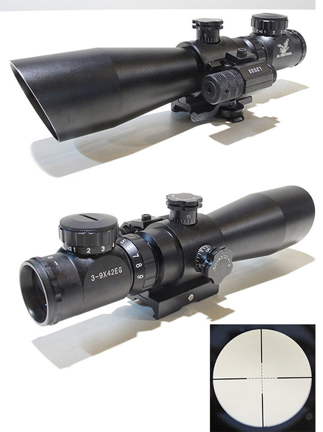 Ottica con Laser QD 3-9x42 by Js-Tactical