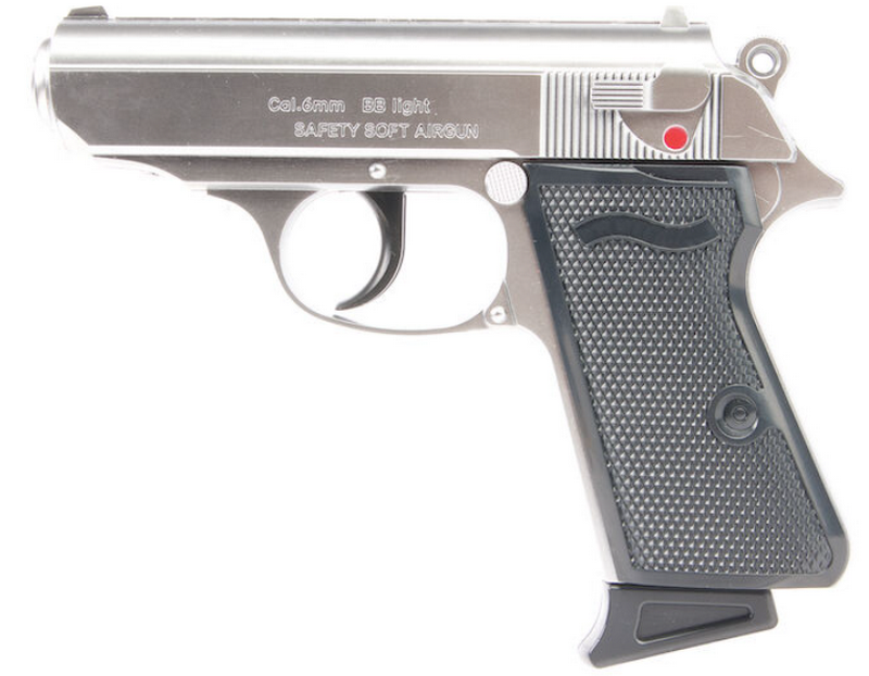 James Bond Tokyo Marui PPK GINDAN Spring Chrome - Silver Version by Tokyo Marui
