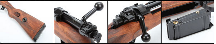 K98 Karabiner Mauser 98K GBB Full Wood & Metal BYF Stamps by Tanaka