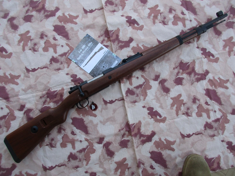 Mauser K98 KAR98K 98K Karabiner Full Metal Abs Wood type Stock Spring Bolt Action by Snow Wolf