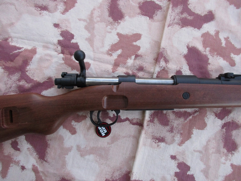 Mauser K98 KAR98K 98K Karabiner Full Metal Abs Wood type Stock Spring Bolt Action by Snow Wolf