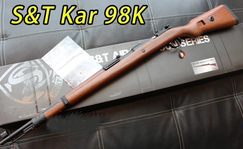 Mauser K98 KAR98K 98K Karabiner Full Metal Abs Wood type Stock Spring Bolt Action by Snow Wolf