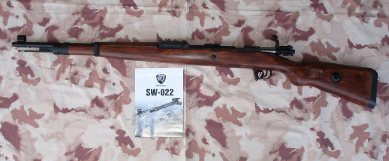 K98 Kar 98K Real Wood & Metal Mauser Karabiner Spring Rifle by S&T