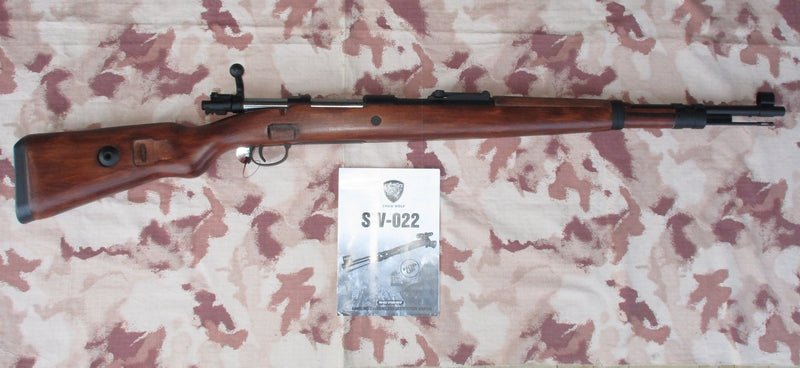 K98 Kar 98K Real Wood & Metal Mauser Karabiner Spring Rifle by S&T