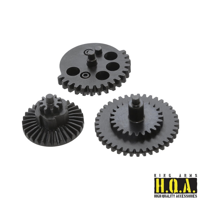 13:1 HQA Steel Super High Speed Gear Set 13:1 HQA Steel Super High Speed Gear Set KA-02-08 by King Arms