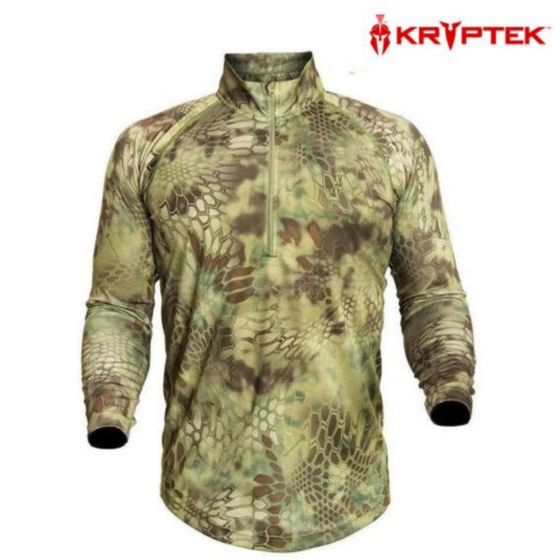 Kryptec Hyperion LS Zip Mandrake Camo Combat Shirt by Kryptek