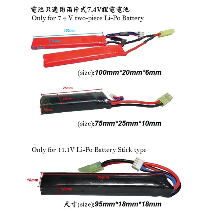 LCT LTS KeyMod 9,5" EBB Electric Blow Back Li-Po Ready by LCT Airsoft