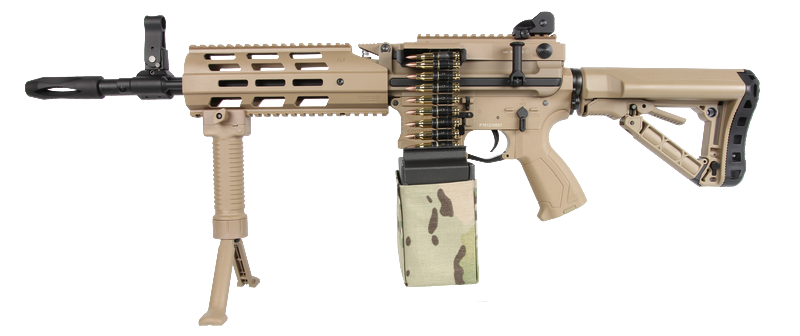 LMG CM16 Combat Machine DST Tan ETU Mosfet Li-Po Ready by G&G