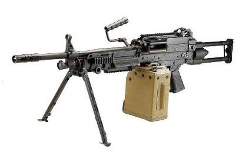 Lambda Defence Mk48 MK3 MOD.1 Para Airsoft AEG Machine Gun Retractable Stock Model by Lambda Defence